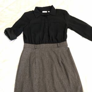 Black and Grey Dress